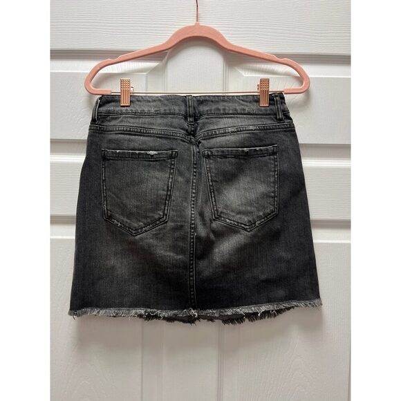 Tinsel Denim Skirt w. Pearls Sz 26 - Picture 3 of 3